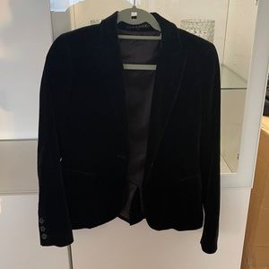 Theory fitted Velvet Black blazer size 4